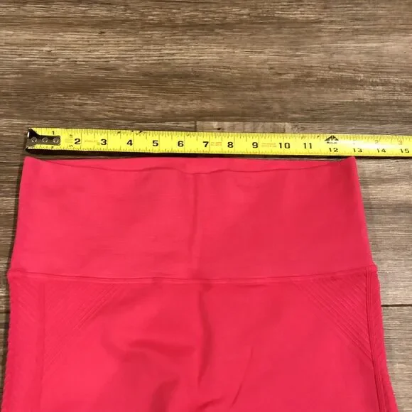 NUX Leggings Small Moderate Compression Pink High Waist NWT Ankle Crop - Picture 5 of 10